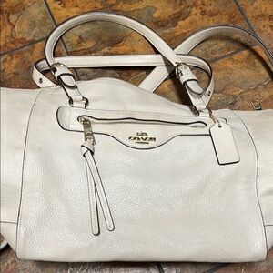 Coach White Leather Women's Bag